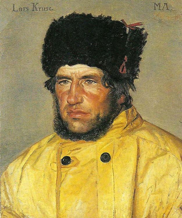 Michael Ancher redningsformand lars kruse France oil painting art